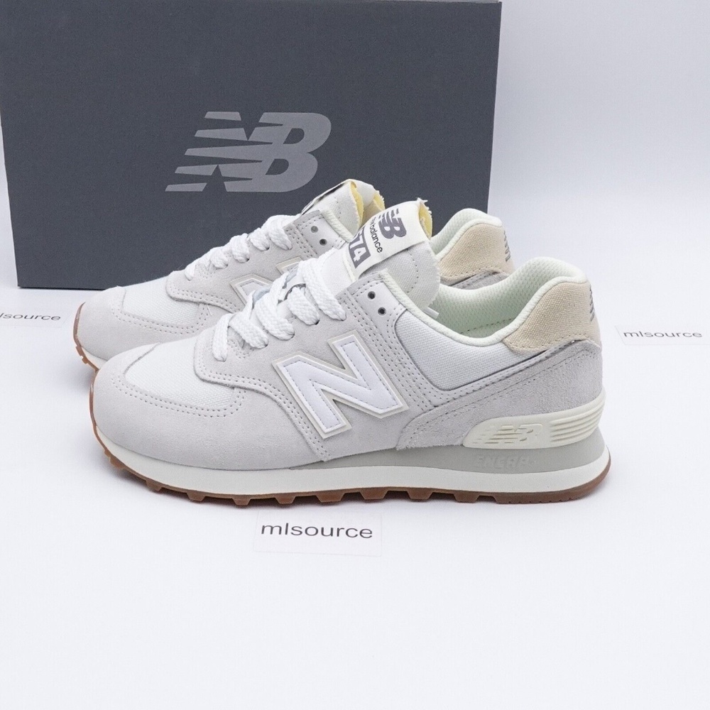NEW New Balance 574 Sneakers WL574NO2 Reflection Angora